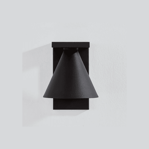 Tovan 1 Light Outdoor Wall Sconce - Large In Textured Black