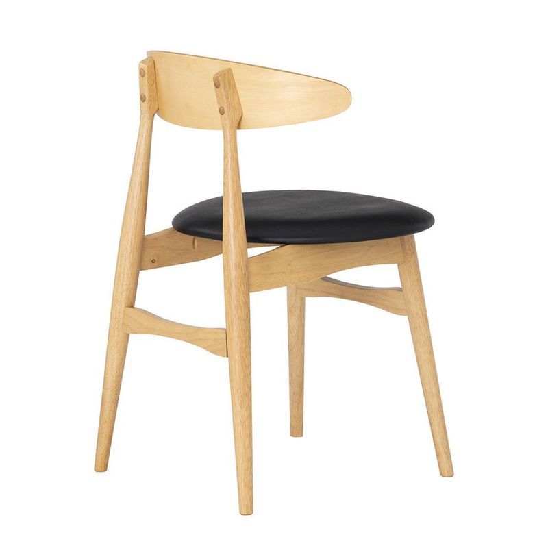 TELYN Dining Chair - Oak + Black