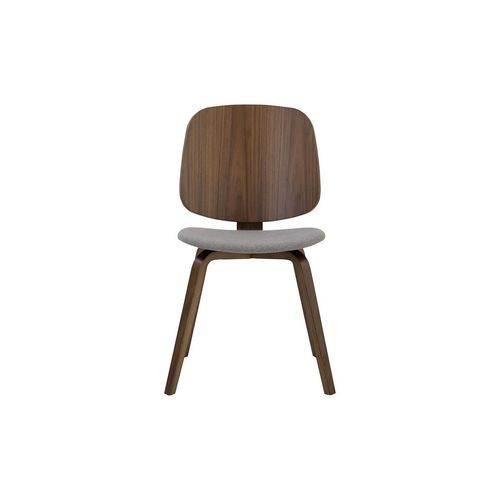 AVARIE Dining Chair - Grey & Walnut