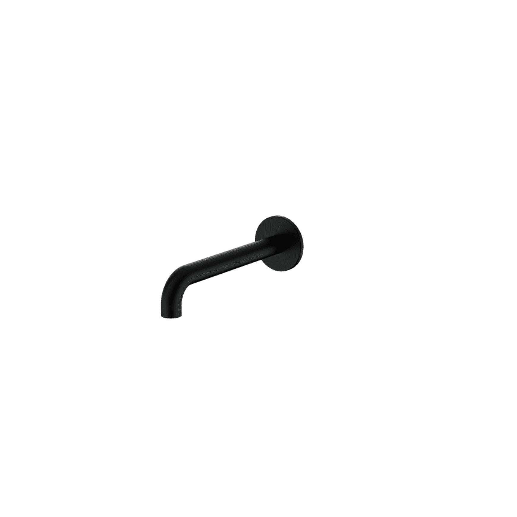 Serenity 220mm Wall Basin/Bath Set Spout only Matte Black