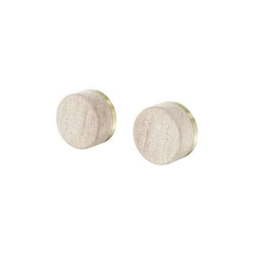 Serenity Wall Top Assembly With Rome Travertine Handle Brushed Gold