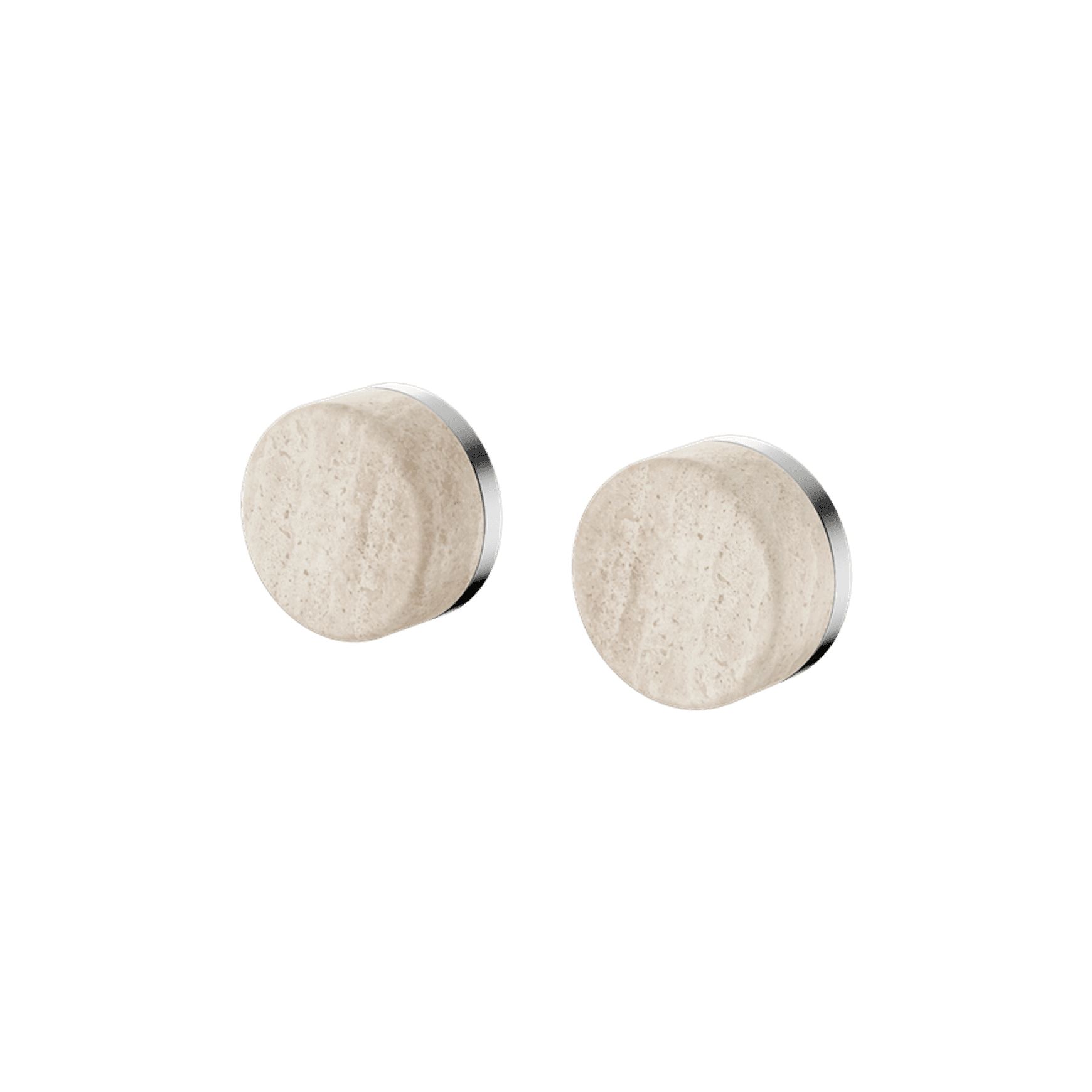 Serenity Wall Top Assembly With Rome Travertine Handle Chrome