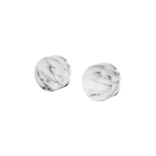 Serenity Wall Top Assembly With Arabescato Corchia Handle Brushed Nickel