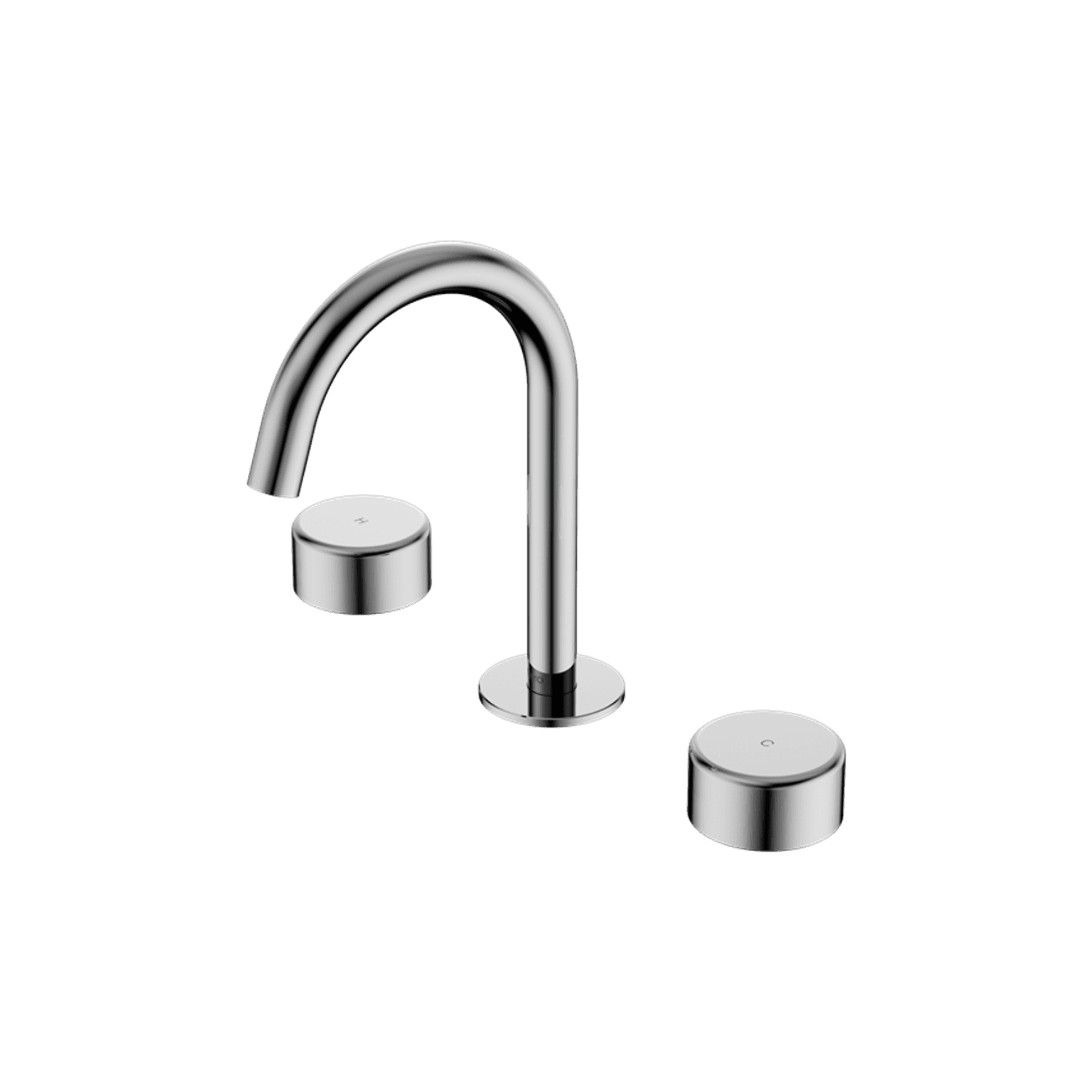 Serenity Basin Set Arc Spout With Metal Handle Chrome