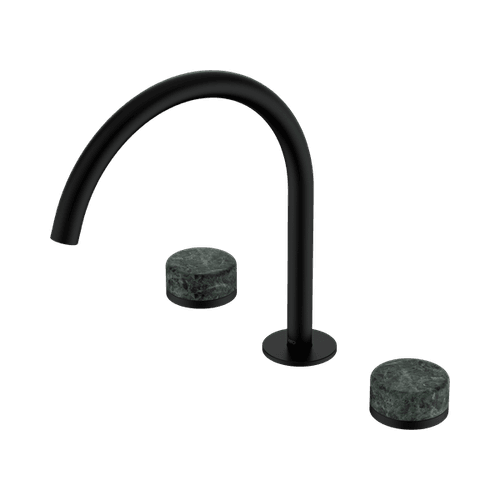 Serenity Bath/Kitchen Set Arc Spout With Verde Alpi Handle Matte Black