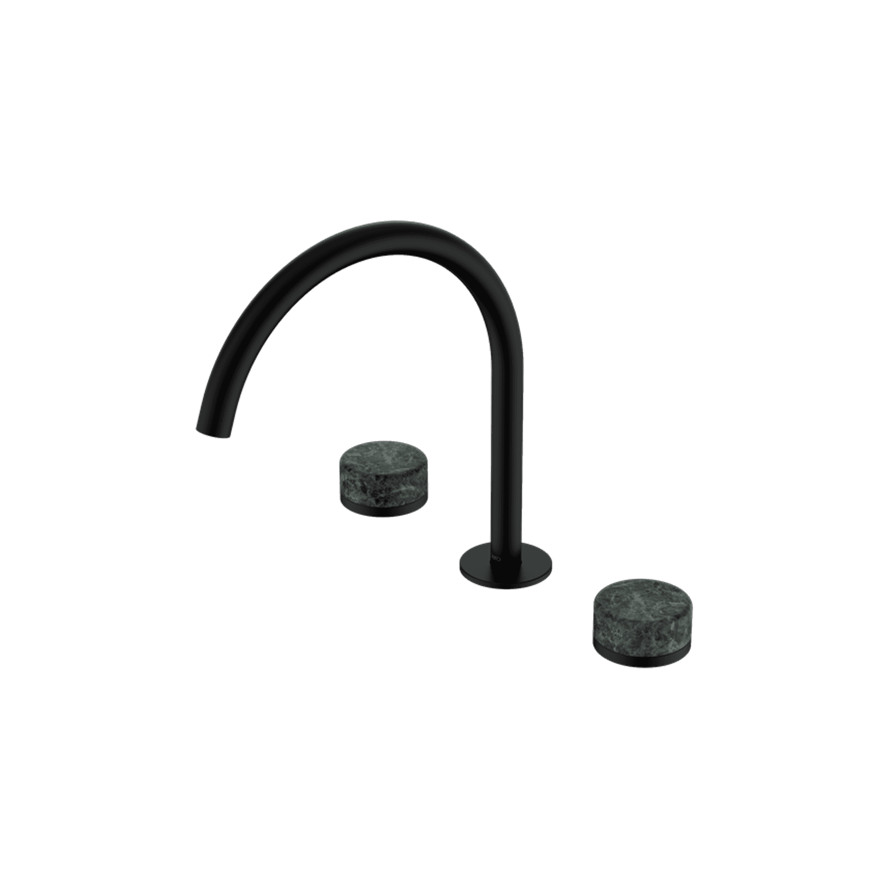 Serenity Bath/Kitchen Set Arc Spout With Verde Alpi Handle Matte Black