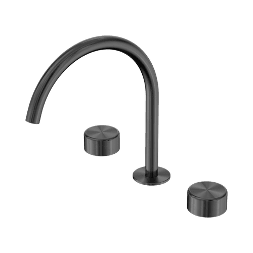 Serenity Bath/Kitchen Set Arc Spout With Metal Handle Gun Metal