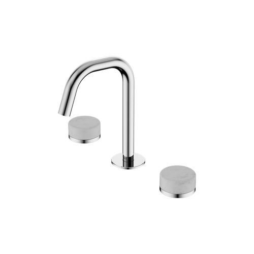 Serenity Basin Set Edge Spout With Carrara Handle Chrome