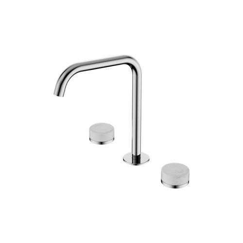 Serenity Bath/Kitchen Set Edge Spout With Carrara Handle Chrome