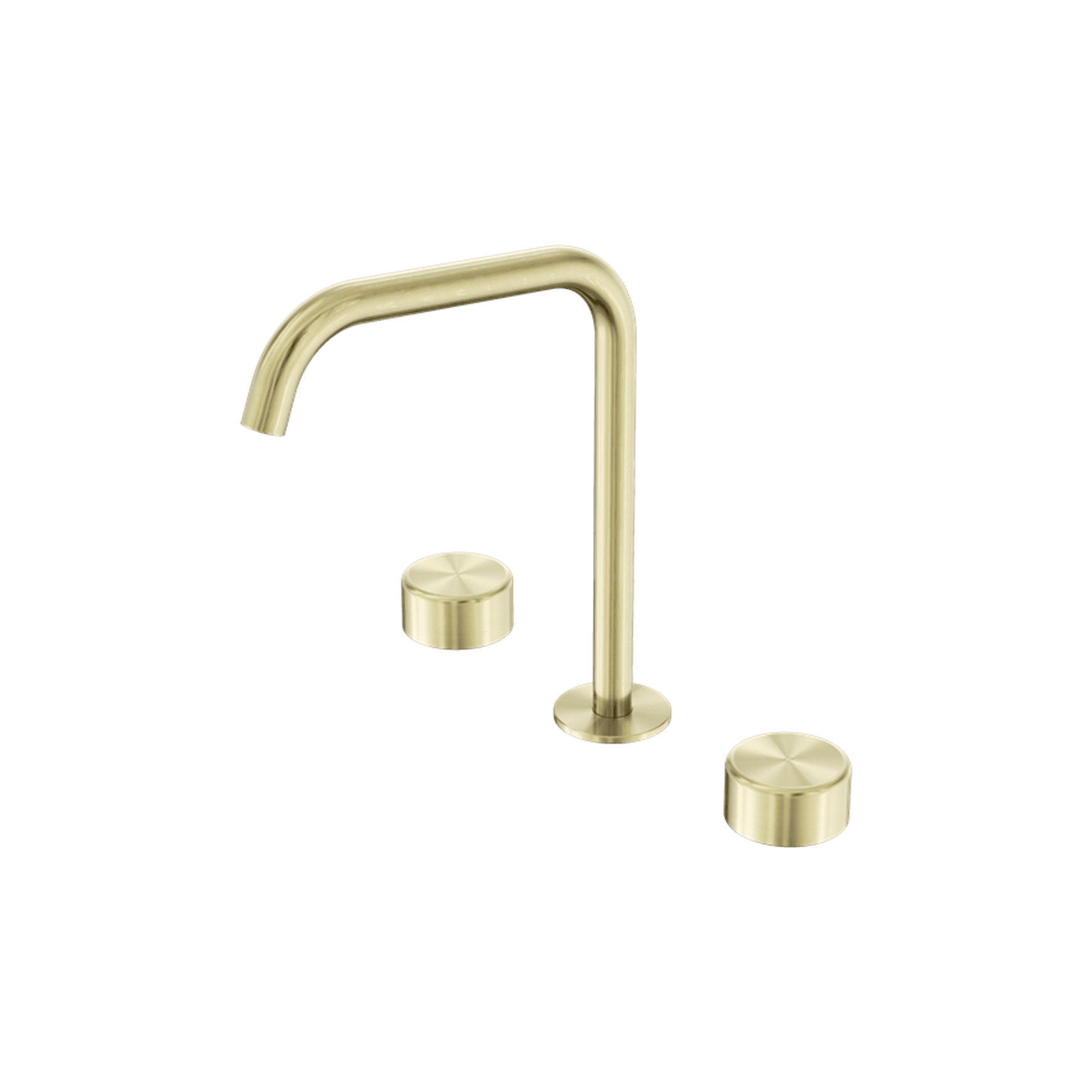 Serenity Bath/Kitchen Set Edge Spout With Metal Handle Brushed Gold