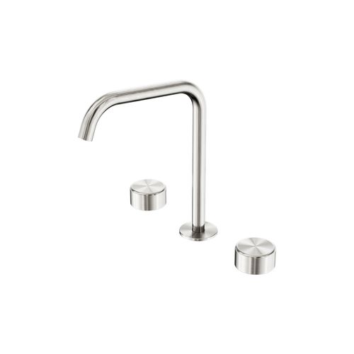 Serenity Bath/Kitchen Set Edge Spout With Metal Handle Brushed Nickel