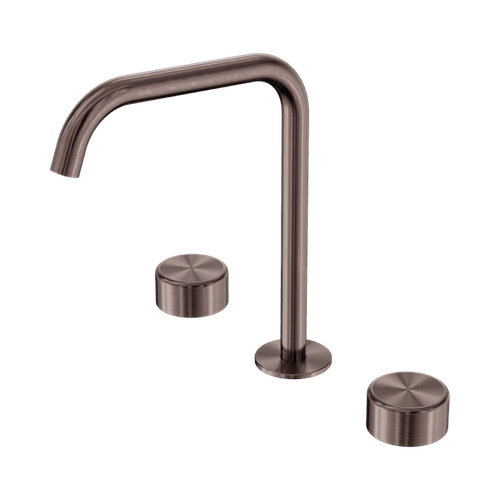 Serenity Bath/Kitchen Set Edge Spout With Metal Handle Brushed Bronze