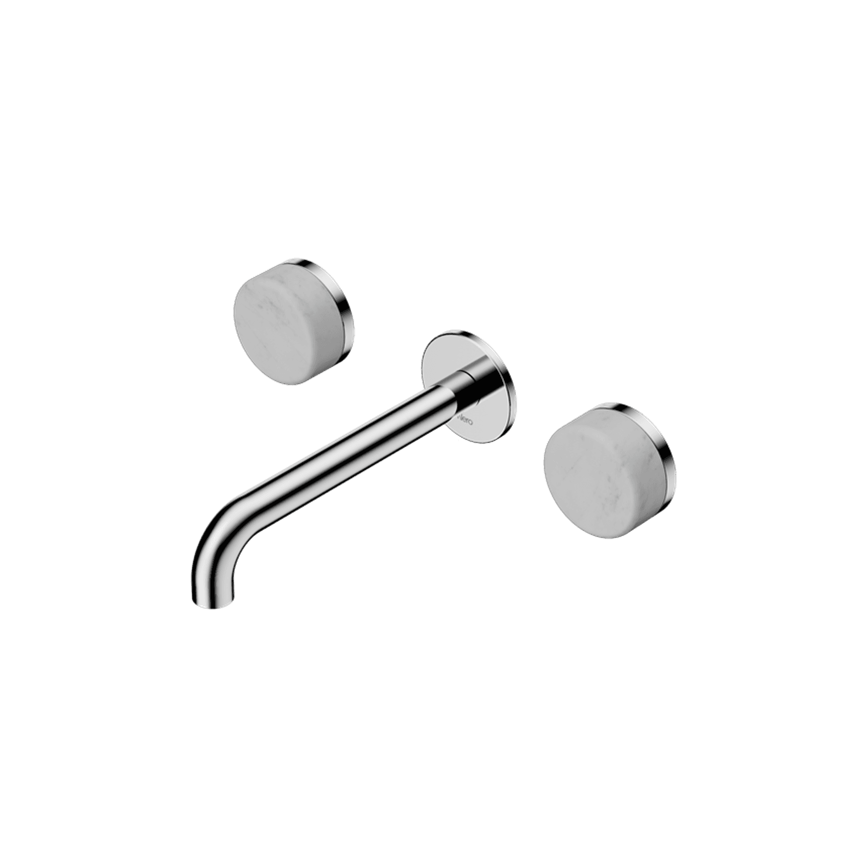 Serenity Wall Basin Set 185mm Spout With Carrara Handle Chrome