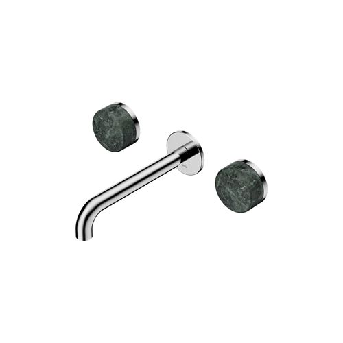 Serenity Wall Basin Set 160mm Spout With Verde Alpi Handle Chrome