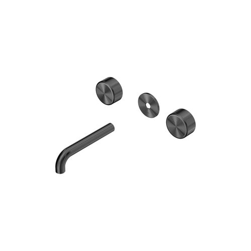 Serenity Wall Basin 160mm Spout + Metal Handle Gun Metal