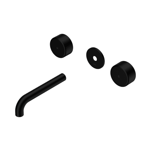 Serenity Wall Basin 160mm Spout + Metal Handle Matte Black