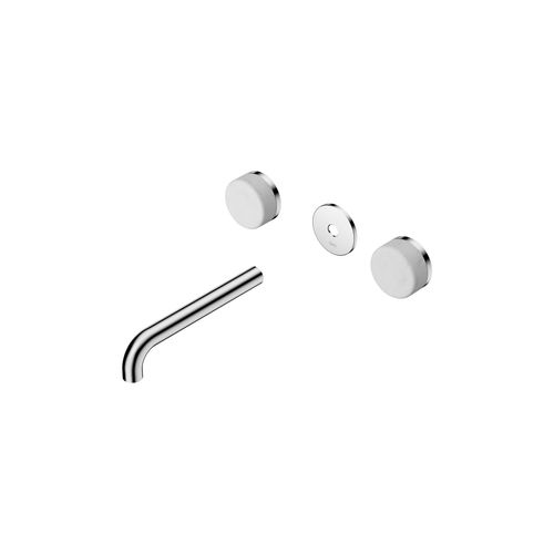 Serenity Wall Basin 185mm Spout + Carrara Handle Chrome