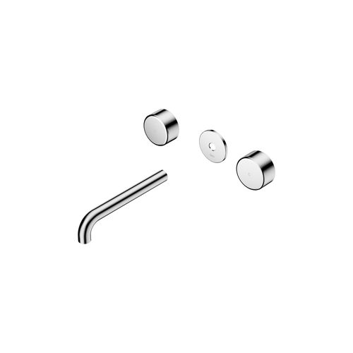 Serenity Wall Basin 185mm Spout + Metal Handle Chrome