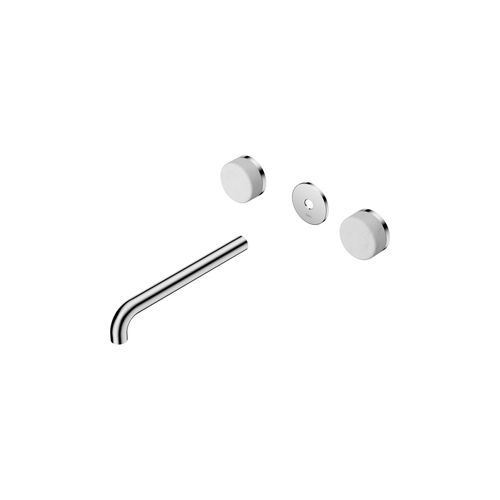 Serenity Wall Basin 220mm Spout + Carrara Handle Chrome