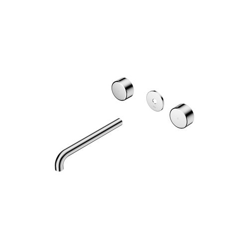 Serenity Wall Basin 220mm Spout + Metal Handle Chrome