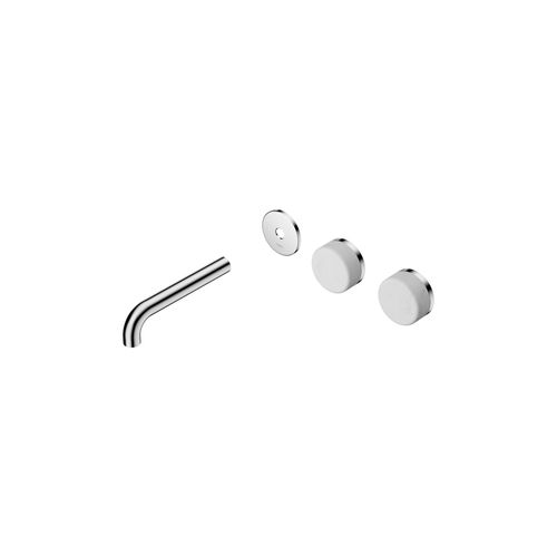 Serenity Wall Basin 160mm Offspout + Carrara Handle Chrome
