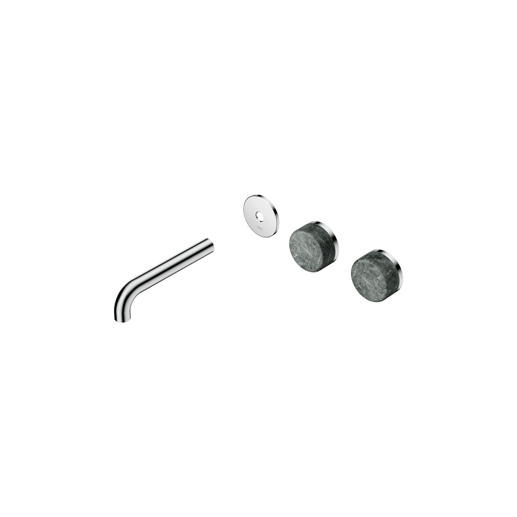 Serenity Wall Basin 160mm Offspout + Verde Alpi Handle Chrome