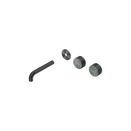 Serenity Wall Basin 160mm Offspout + Verde Alpi Handle Gun Metal