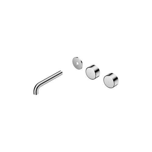 Serenity Wall Basin 160mm Offspout + Metal Handle Chrome