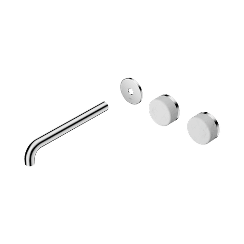 Serenity Wall Basin 220mm Offspout + Carrara Handle Chrome
