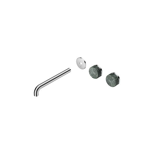 Serenity Wall Basin 220mm Offspout + Verde Alpi Handle Chrome