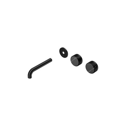 Serenity Wall Basin 160mm Offspout + Marquina Black Handle Matte Black