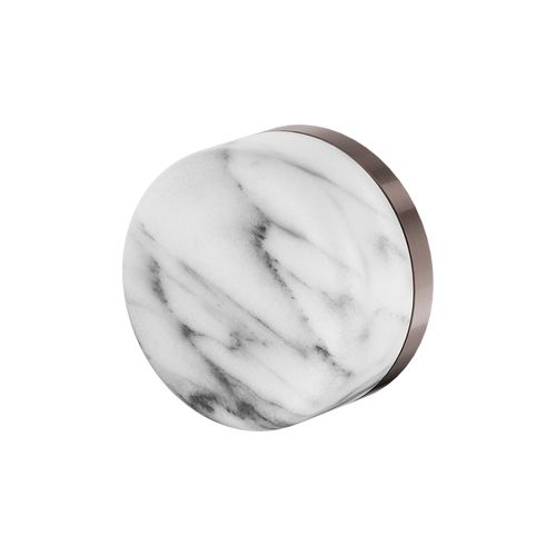 Serenity Shower Mixer Arabescato Corchia Handle Brushed Bronze