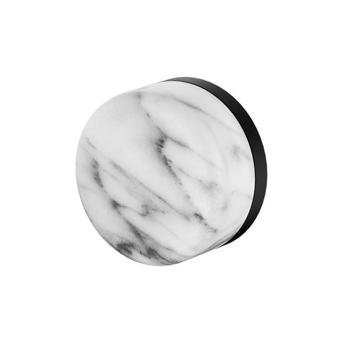 Serenity Shower Mixer Arabescato Corchia Handle Matte Black