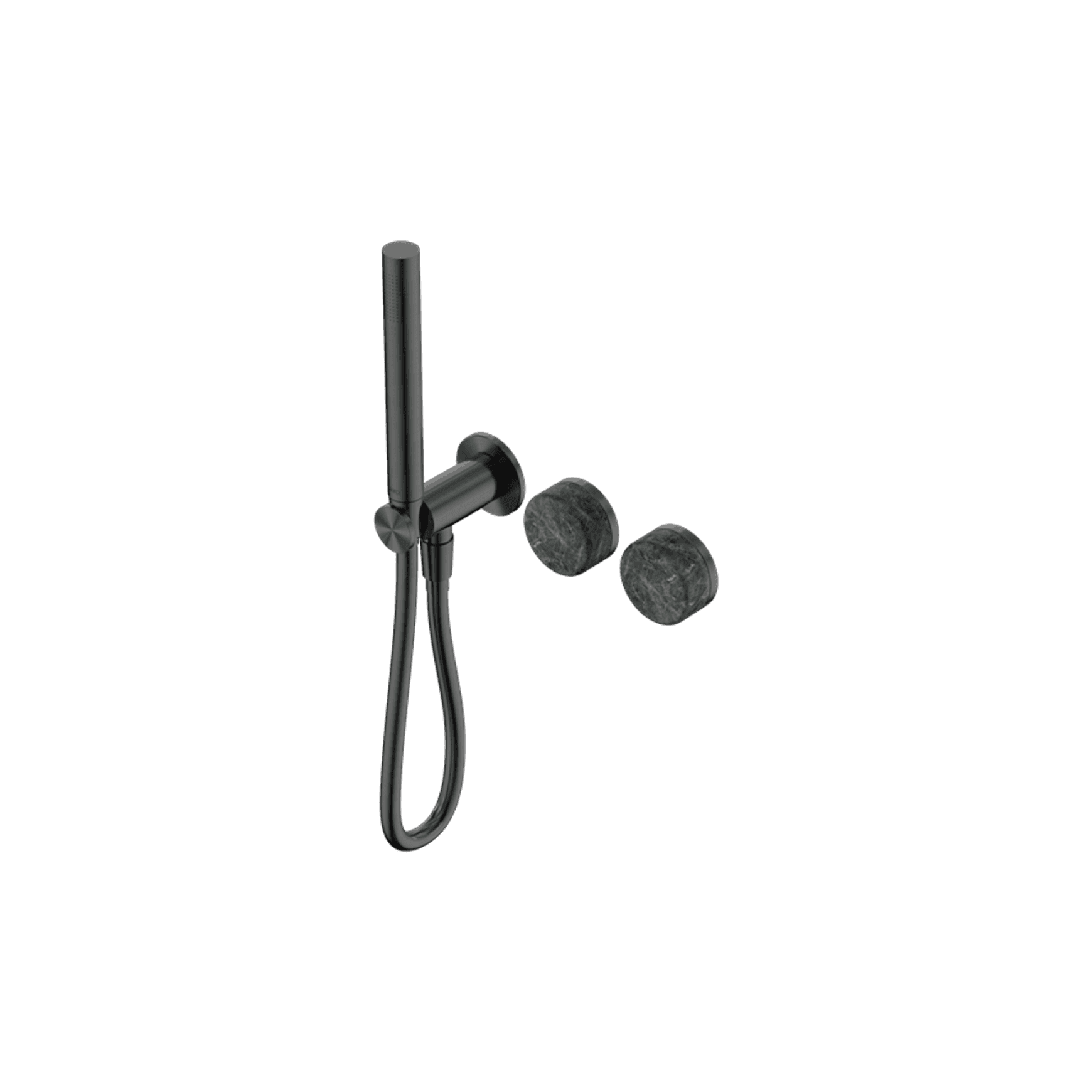 Serenity Shower System Verde Alpi Handle And Slim Shower Gun Metal