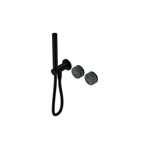 Serenity Shower System Verde Alpi Handle And Slim Shower Matte Black