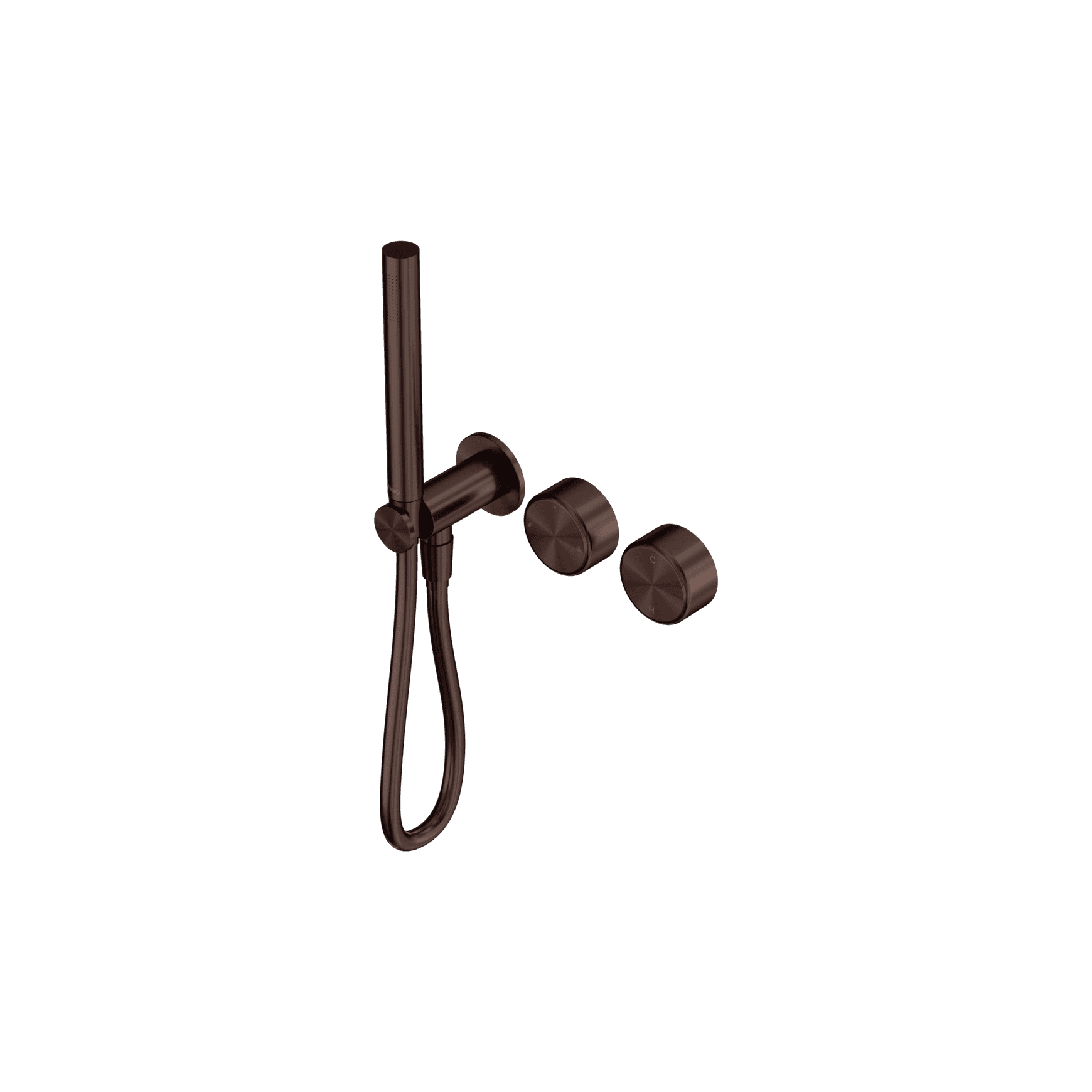Serenity Progressive Shower System With Metal Handle And Slim Shower Rome Bronze