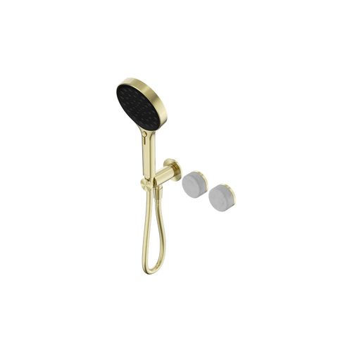 Serenity Shower System Carrara Handle And Serenity Hand Shower Brushed Gold