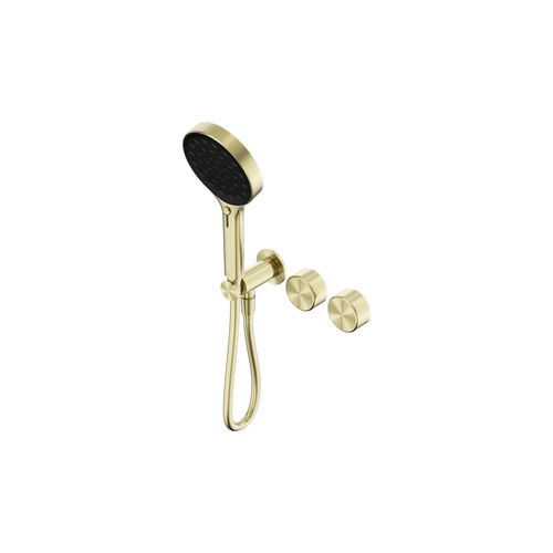 Serenity Shower System Metal Handle And Serenity Hand Shower Brushed Gold