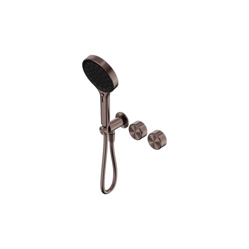 Serenity Shower System Metal Handle And Serenity Hand Shower Brushed Bronze