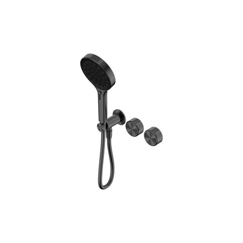 Serenity Shower System Metal Handle And Serenity Hand Shower Gun Metal