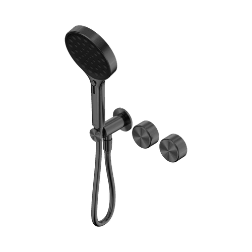 Serenity Shower System Metal Handle And Serenity Hand Shower Gun Metal