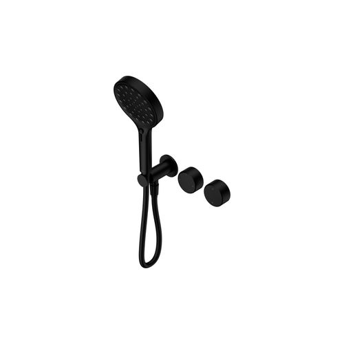 Serenity Shower System Metal Handle And Serenity Hand Shower Matte Black