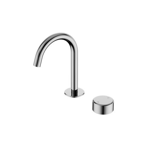 Serenity Basin Mixer Arc Spout Metal Handle Chrome