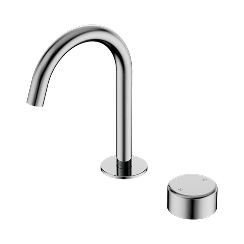 Serenity Basin Mixer Arc Spout Metal Handle Chrome