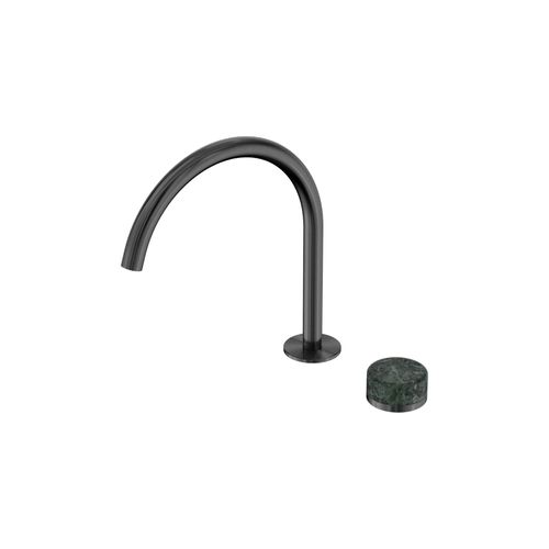 Serenity Bath/Kitchen Mixer Arc Spout Verde Alpi Handle Gun Metal