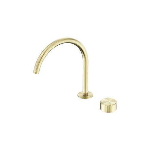 Serenity Bath/Kitchen Mixer Arc Spout Metal Handle Brushed Gold