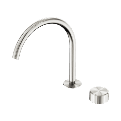 Serenity Bath/Kitchen Mixer Arc Spout Metal Handle Brushed Nickel