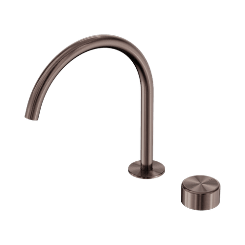Serenity Bath/Kitchen Mixer Arc Spout Metal Handle Brushed Bronze