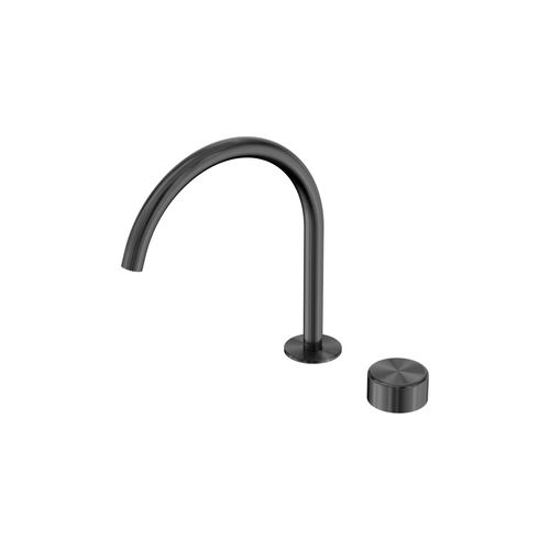 Serenity Bath/Kitchen Mixer Arc Spout Metal Handle Gun Metal