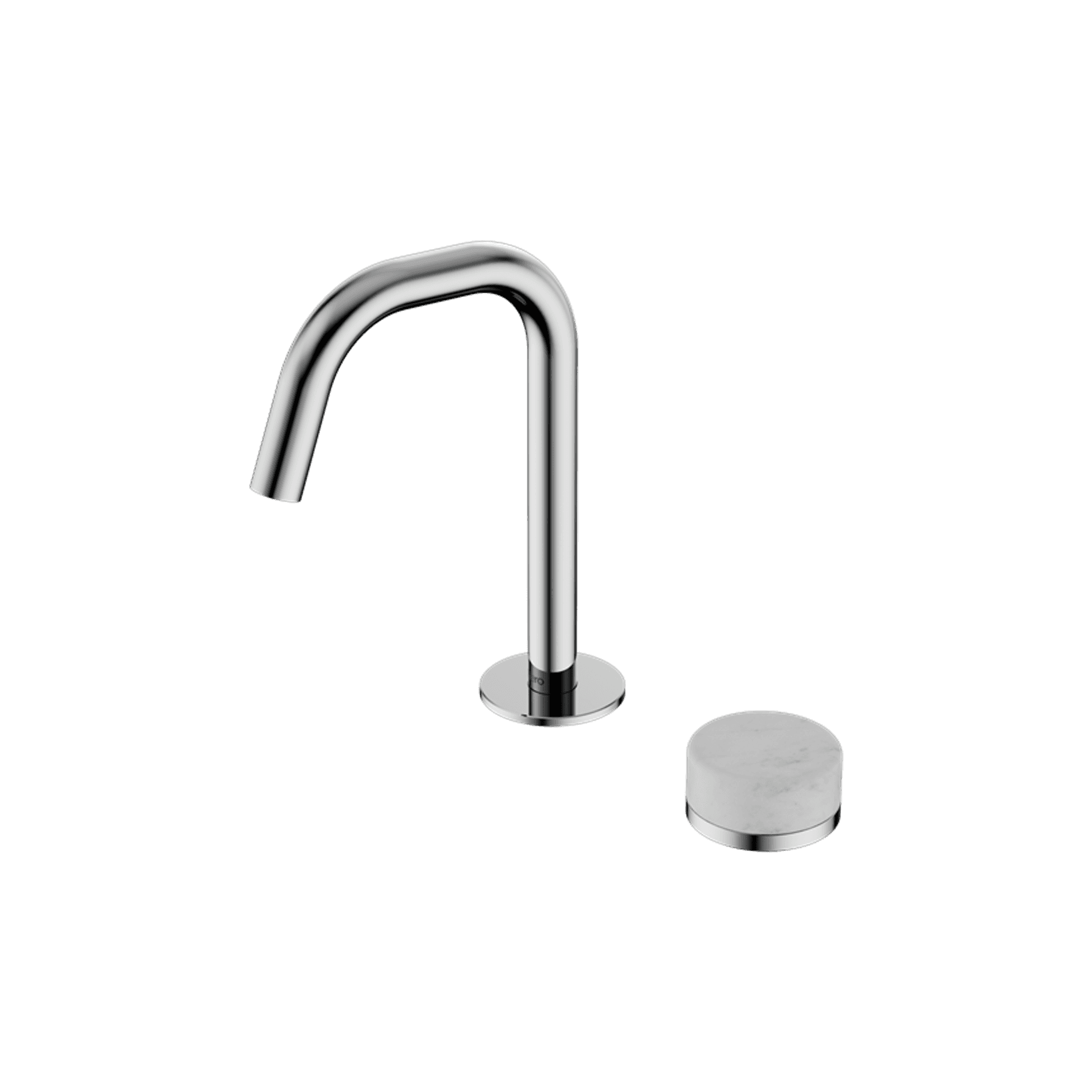 Serenity Basin Mixer Edge Spout Carrara Handle Chrome